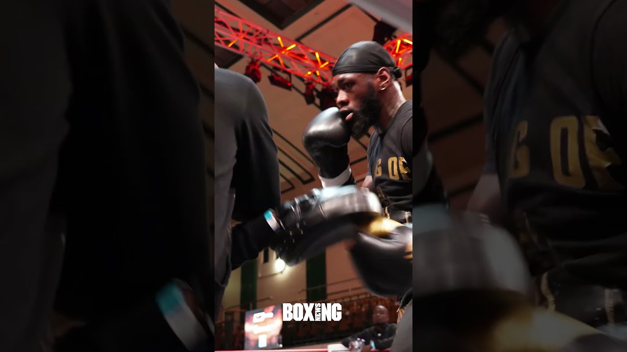 Deontay Wilder Smashes Pads Ahead Of Derek Chisora Fight