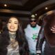 Deontay Wilder arrives with former fiancée Telli Swift at a boxing event