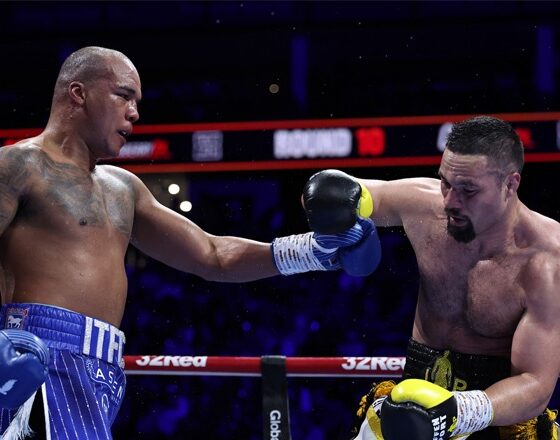 Fabio Wardley amazed Joseph Parker during his performance at the O2: Leigh Dawney/Queensberry