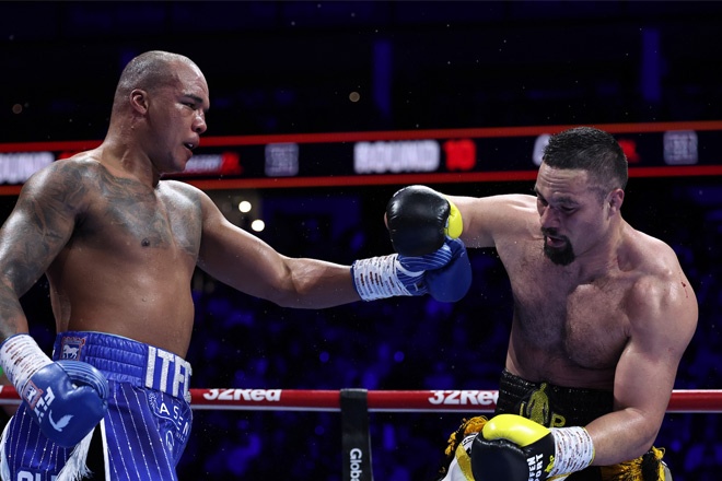 Fabio Wardley amazed Joseph Parker during his performance at the O2: Leigh Dawney/Queensberry