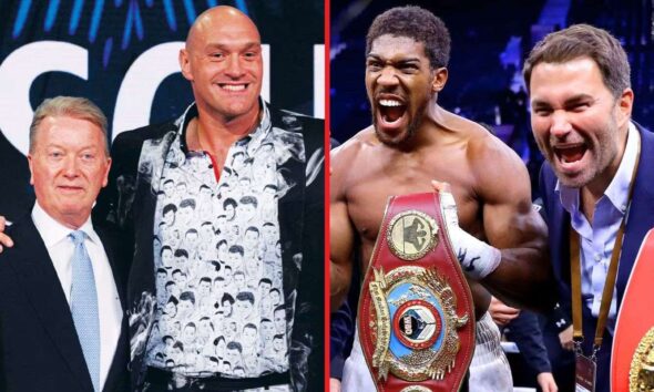 Eddie Hearn and Frank Warren give contrasting dates for Joshua vs Fury super fight