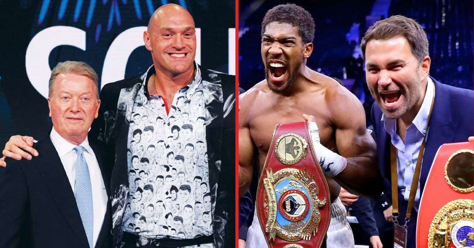 Eddie Hearn and Frank Warren give contrasting dates for Joshua vs Fury super fight