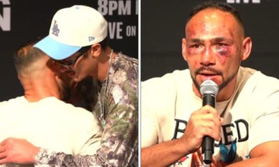 Keith Thurman HUGS Sebastian Fundora after Getting Stopped — Describes Fighting Him