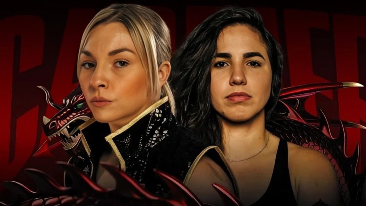 Lauren Price vs Stephanie Pineiro poster for their welterweight world title fight at the Cardiff International Arena in Wales