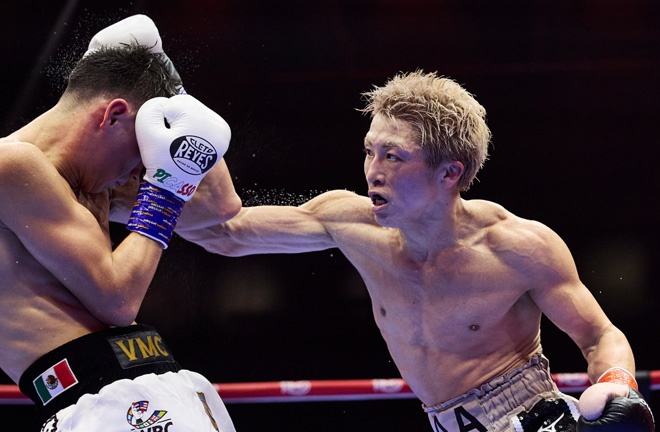 Inoue said goodbye to Picasso in December. Photo: Mark Robinson Matchroom Boxing