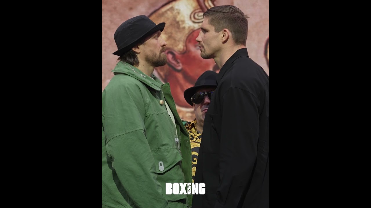 Oleksandr Usyk & Rico Verhoeven Refuse To Budge During Face-Off 👀