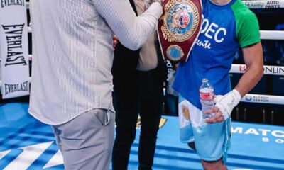 Image: Paco Valcarcel Flags Alan Chaves After Knockout Win