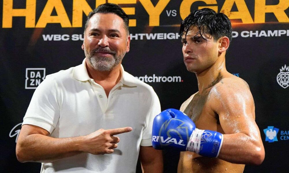 Ryan Garcia and Oscar De La Hoya disagree on who he should fight next