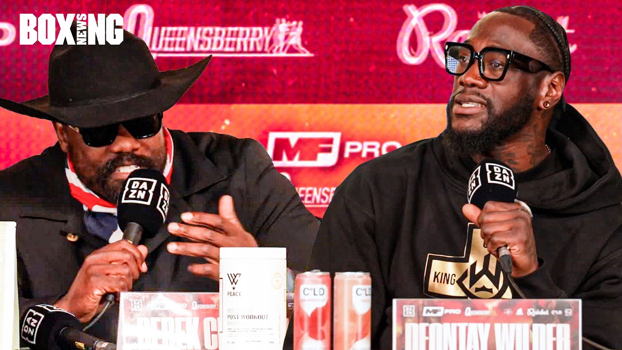 "SIT THE F*** DOWN!" Derek Chisora LETS LOOSE At Press Conference For Deontay Wilder Clash