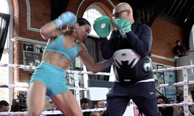 Terri Harper HAMMERS Pads Ahead of Caroline Dubois Fight