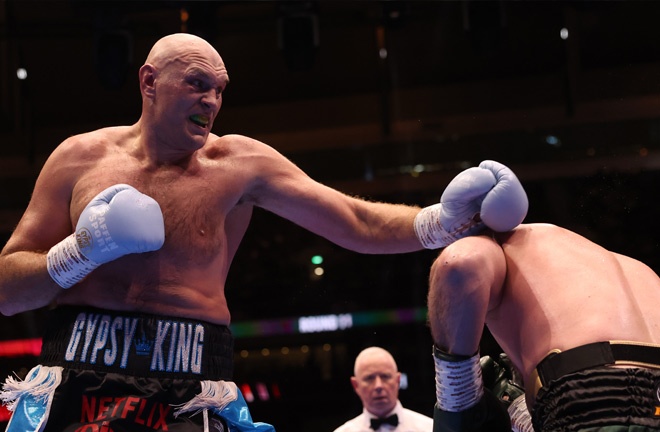Fury defeated Makhmudov in April 2026. Photo credit: Netflix/Mark Robinson