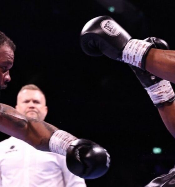 Mike Perez throws a punch during his victory over Franklin Arinze in Manchester as the former heavyweight contender continues his unusual late-career transformation.