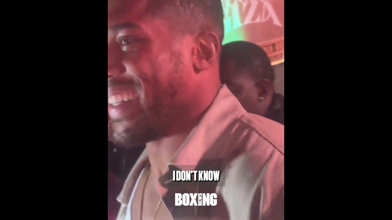 Anthony Joshua REACTS To Usyk vs Verhoeven