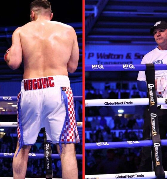Dave Allen makes feelings clear on his corner throwing in the towel to stop Hrgovic fight