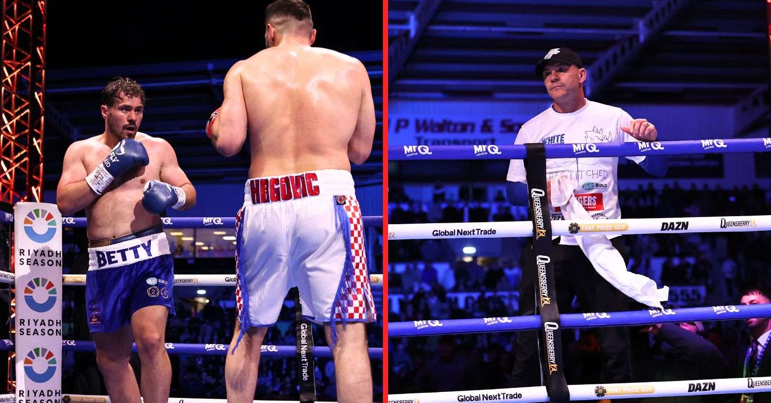 Dave Allen makes feelings clear on his corner throwing in the towel to stop Hrgovic fight