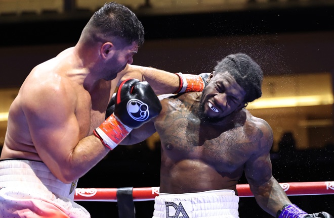 Adeleye was beaten by Hrgovic in Riyad. Photo: Leigh Dawney/Queensberry