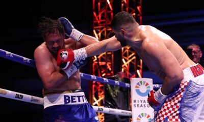 Hrgovic made no mistakes against Dave Allen. Photo credit: Queensberry, Leigh Dawney