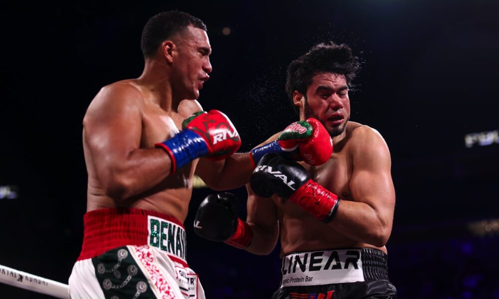 Image: Elbow Replay Clouds David Benavidez TKO Win Over Gilberto Ramirez
