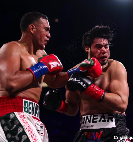 Image: Elbow Replay Clouds David Benavidez TKO Win Over Gilberto Ramirez