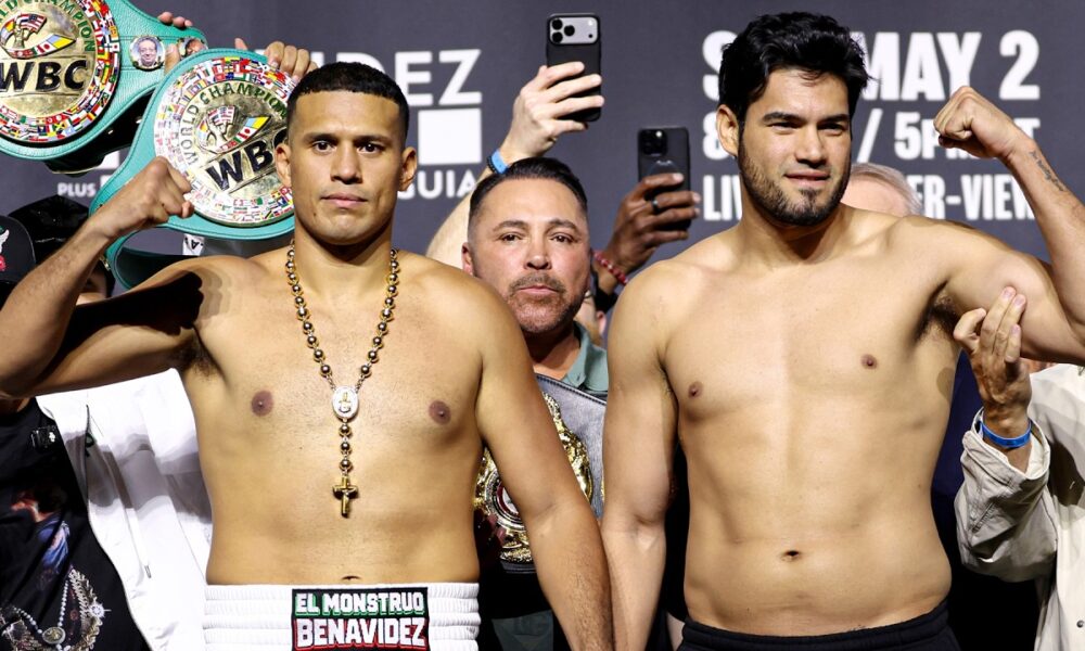 David Benavidez vs. Zurdo Ramirez • FULL WEIGH IN & FACE OFF | DAZN Boxing