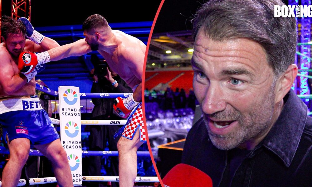 Eddie Hearn IMMEDIATE REACTION To Dave Allen Round 3 Loss To Filip Hrgovic