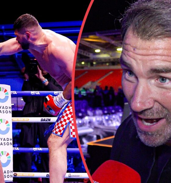 Eddie Hearn IMMEDIATE REACTION To Dave Allen Round 3 Loss To Filip Hrgovic