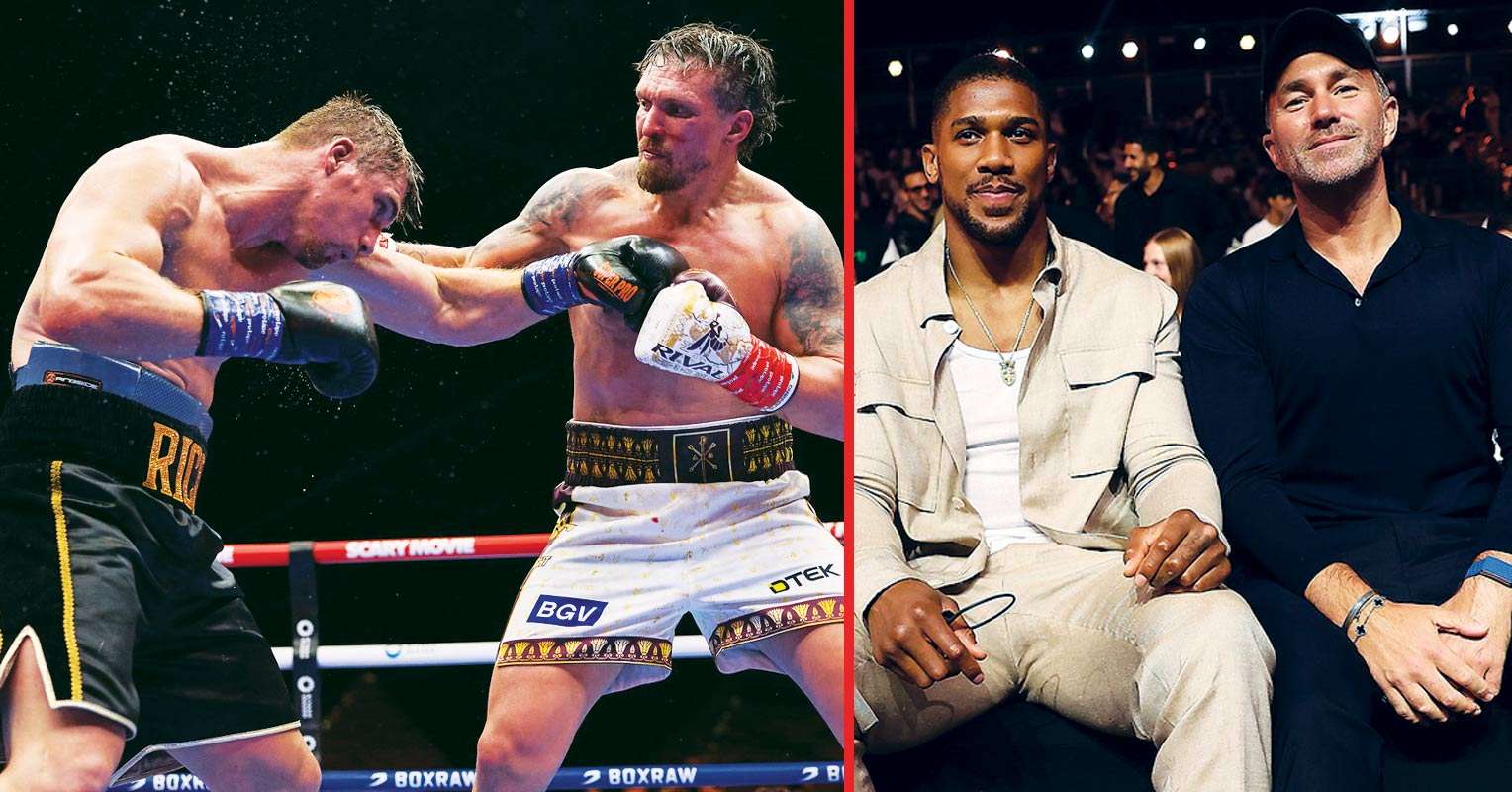 Eddie Hearn reveals how Anthony Joshua scored Usyk vs Verhoeven before controversial stoppage