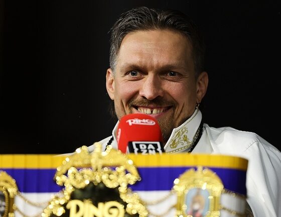 Oleksandr Usyk was the heaviest in his career, ahead of Rico Verhoeven. Source: Mark Robinson/Boxing on Matchroom