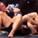 Ronda Rousey locks in an armbar submission against Gina Carano during MVP MMA’s debut Netflix event.