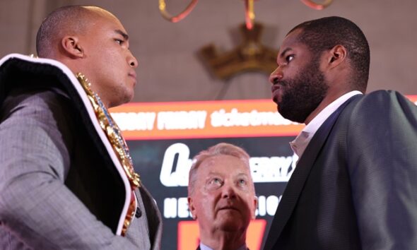 Fabio Wardley is the bookmaker's favorite to beat Daniel Dubois on Saturday in Manchester. Photo: Queensberry/Leigh Dawney