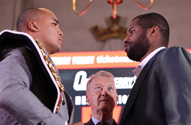 Fabio Wardley is the bookmaker's favorite to beat Daniel Dubois on Saturday in Manchester. Photo: Queensberry/Leigh Dawney
