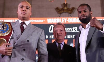 Fabio Wardley will defend his WBO heavyweight title against Daniel Dubois on Saturday in Manchester live on DAZN on pay-per-view. Photo: Queensberry/Leigh Dawney