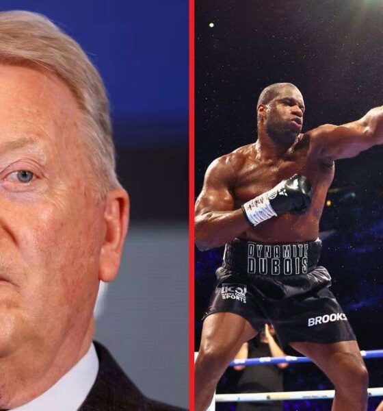 Frank Warren gives ‘honest’ verdict on whether Wardley vs Dubois should’ve been stopped earlier
