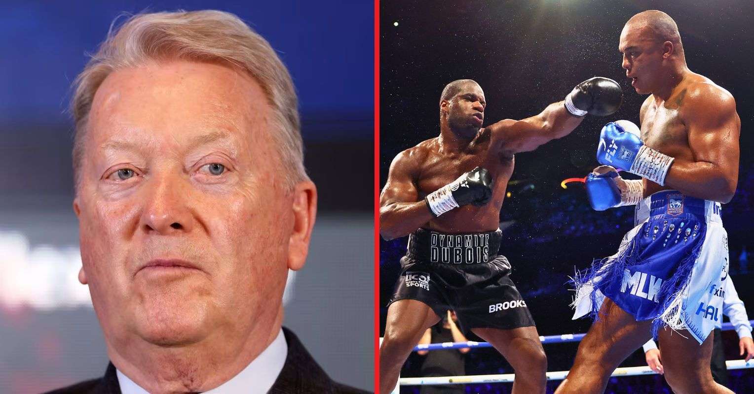 Frank Warren gives ‘honest’ verdict on whether Wardley vs Dubois should’ve been stopped earlier