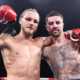 Jack Rafferty and Mark Chamberlain fought to a draw over twelve rounds. source: Leigh Dawney / Queensberry