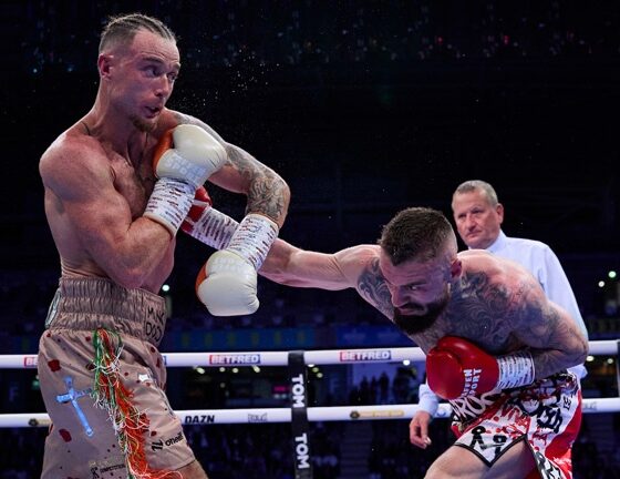 In September, Donovan was beaten a second time by Crocker. Photo: Mark Robinson Matchroom Boxing