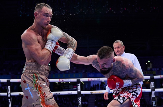In September, Donovan was beaten a second time by Crocker. Photo: Mark Robinson Matchroom Boxing