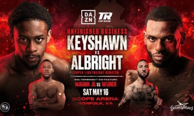 Image: Keyshawn Davis vs Nahir Albright 2 Saturday Night, Live On DAZN