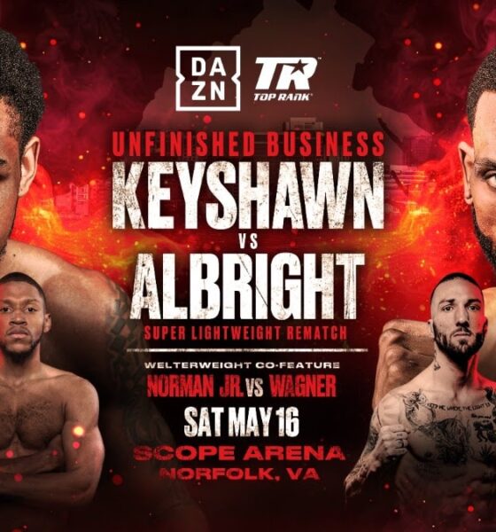 Image: Keyshawn Davis vs Nahir Albright 2 Saturday Night, Live On DAZN