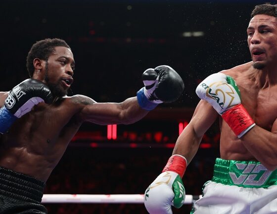 Davis stopped Ortiz in January. Photo: Cris Esqueda Matchroom Boxing