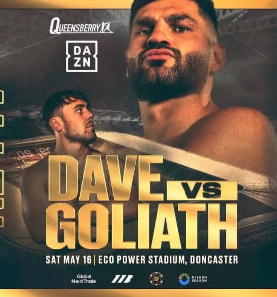 Dave Allen and Filip Hrgovic face off on the official Doncaster fight poster ahead of their heavyweight clash.