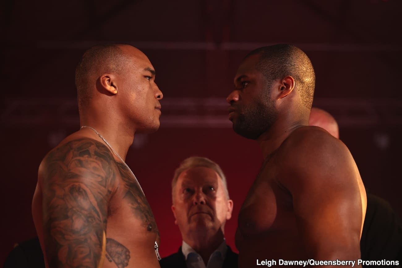 Image: Fabio Wardley vs Daniel Dubois Live Results From UK Today