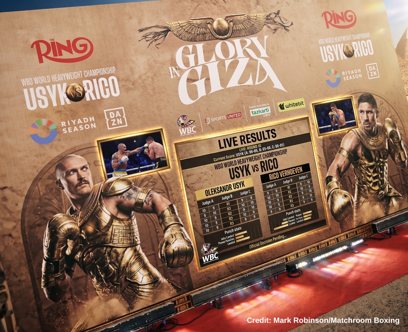 Image: Oleksandr Usyk vs Rico Verhoeven Live Results From Egypt