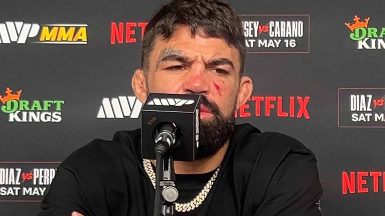 Mike Perry on STOPPING Nate Diaz in Bloodbath: “I’m Violent As F**k!” | POST-FIGHT PRESS CONFERENCE