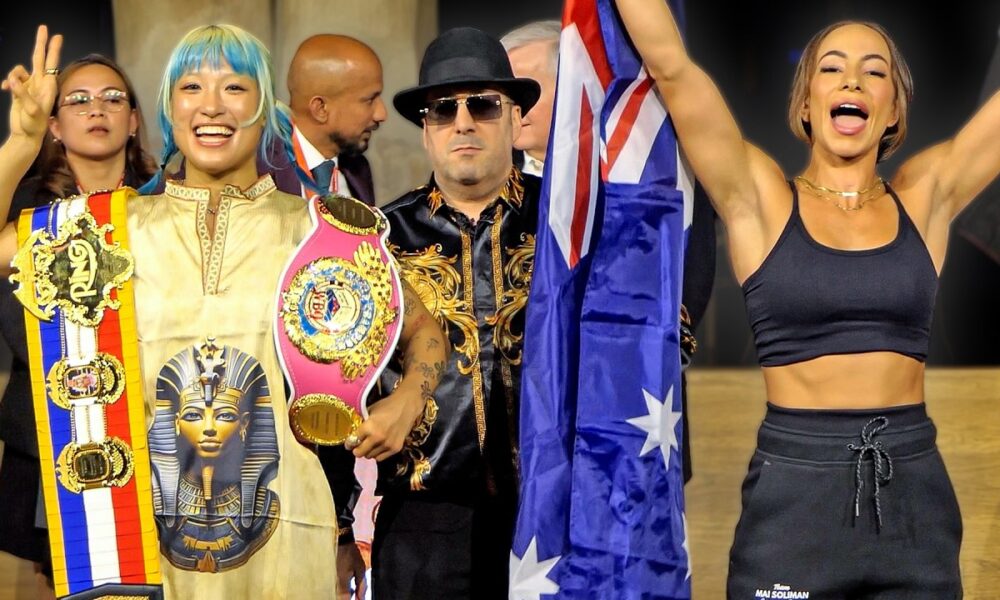 Mizuki Hiruta vs Mai Soliman • FULL WEIGH IN & Faceoff | Usyk vs Rico UNDERCARD | DAZN Boxing