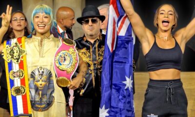 Mizuki Hiruta vs Mai Soliman • FULL WEIGH IN & Faceoff | Usyk vs Rico UNDERCARD | DAZN Boxing