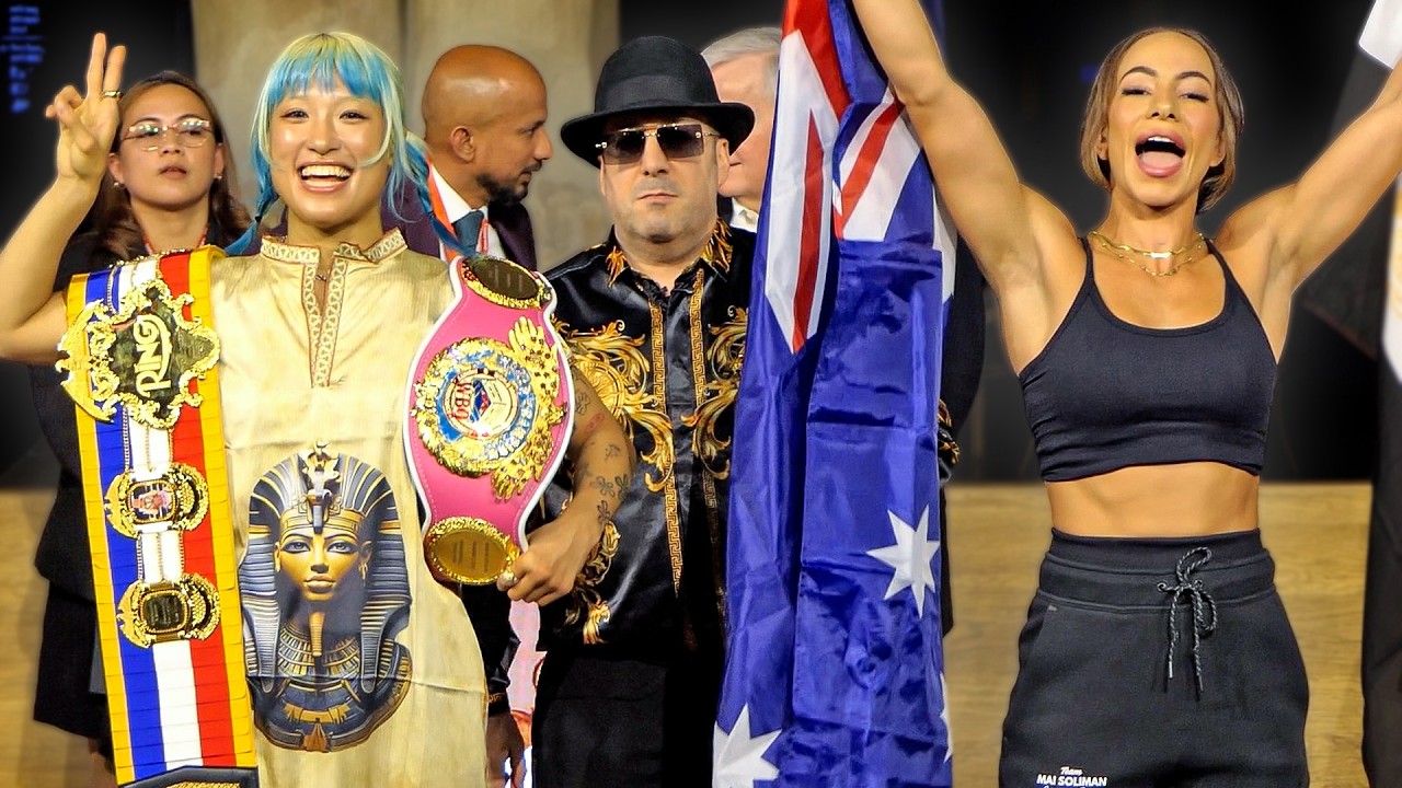 Mizuki Hiruta vs Mai Soliman • FULL WEIGH IN & Faceoff | Usyk vs Rico UNDERCARD | DAZN Boxing