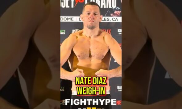 Nate Diaz WEIGH-IN vs Mike Perry 😤 168.6 lbs