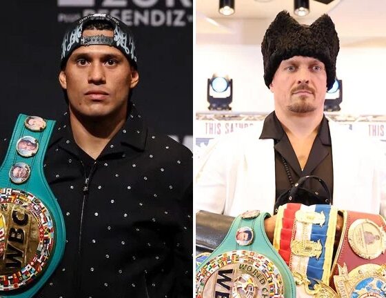 Alalshikh is looking forward to Usyk vs. Benavidez. Photo: Cris Esqueda/Golden Boy Promotions/Leigh Dawney/Queensberry