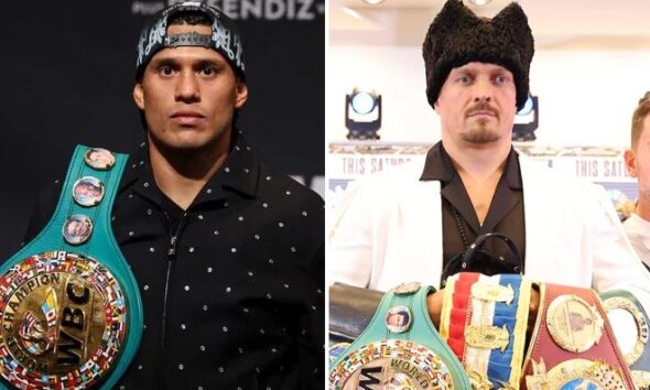 Alalshikh is looking forward to Usyk vs. Benavidez. Photo: Cris Esqueda/Golden Boy Promotions/Leigh Dawney/Queensberry